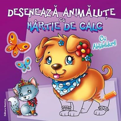 DESENEAZA ANIMALUTE CU HARTIE DE CALC