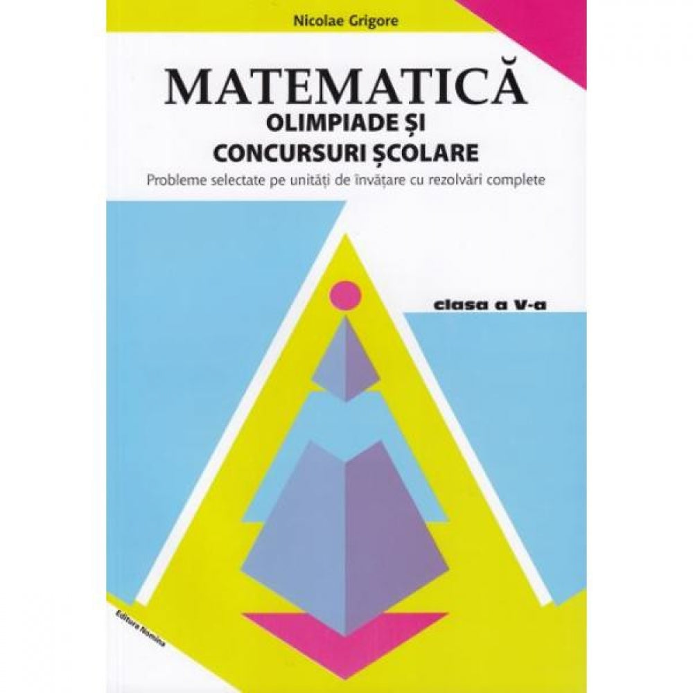 MATEMATICA. OLIMPIADE SI CONC. SCOLARE CLS. A 5-A. ED. A 4-A